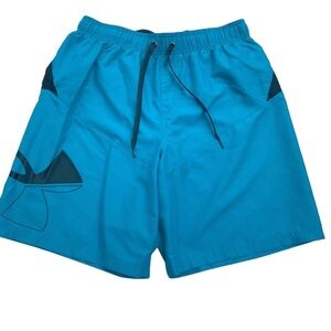 Under Armour Blue Swim Board Shorts Men Size Large